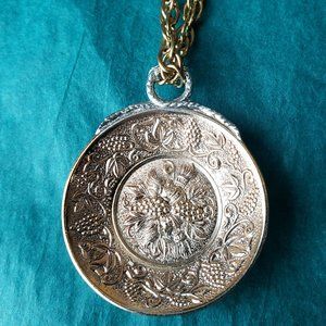 2/35$ Vintage made in japan wine tasting cup tastevin pendant necklace